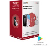 Smartphone Huawei Pack Nova 8I Noir + Freebuds 4I Blanc